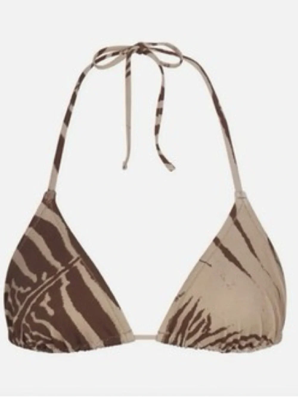 SKIMS X ROBERTO CAVALLI SWIM TRIANGLE BIKINI ZEBRA PRINT L
